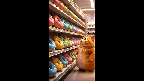 Cute Cat And The Epic Donut Journey #hmminds