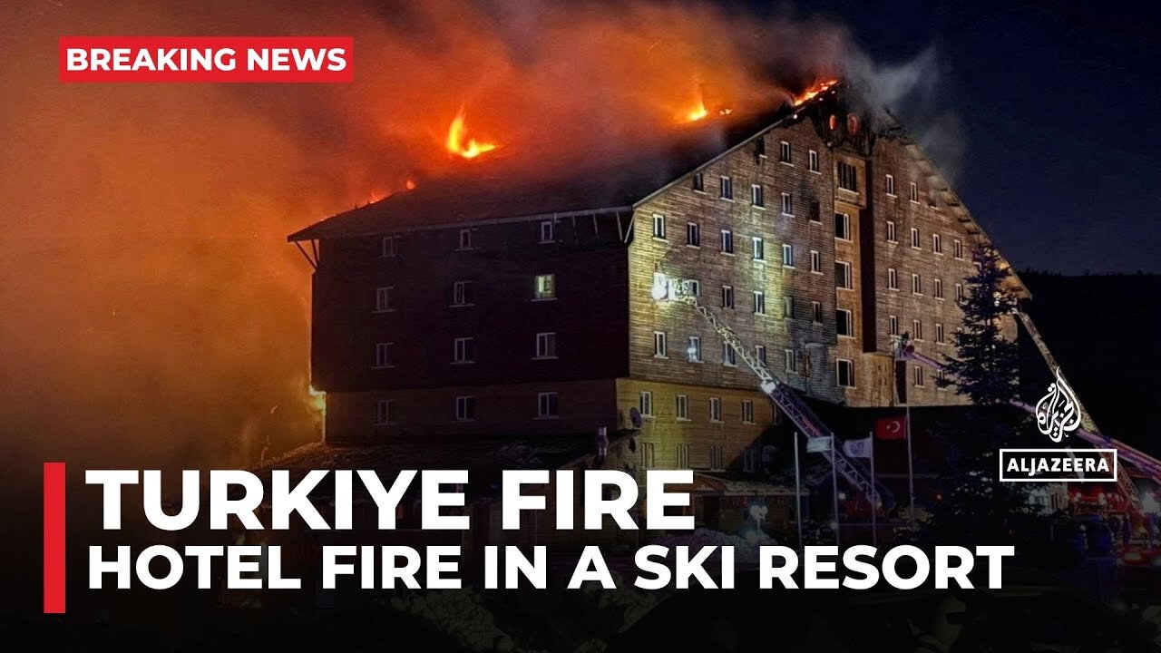 Turkiye ski resort fire: At least 66 people killed in blaze at hotel