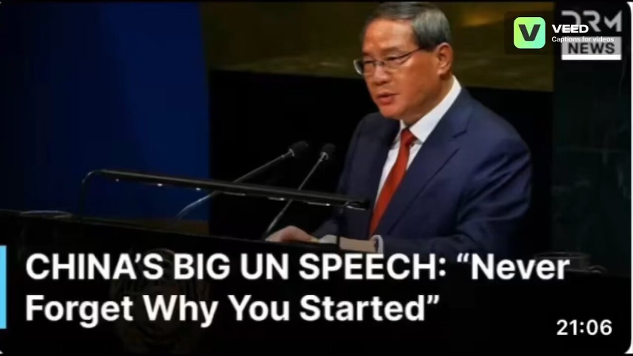 China’s Powerful Speech by Premier Li Qiang at UN General Assembly:Never Forget Why You Started”