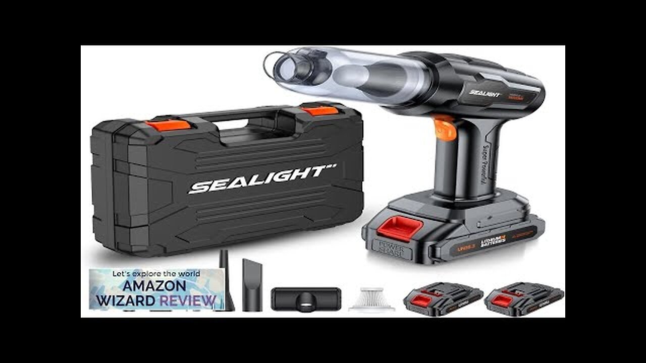 SEALIGHT Handheld Car Vacuum Cordless Portable Car Vacuum with 21000pa High Power Review