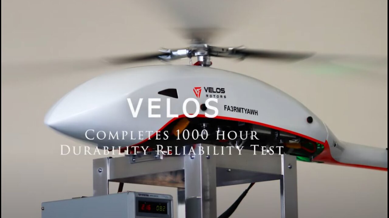 Velos Unmanned Helicopter Completes 1,000 Hour Ground Run Test