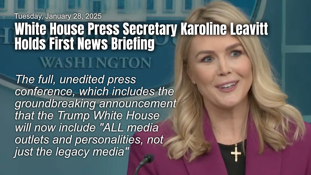 White House Press Secretary Karoline Leavitt Holds First News Briefing