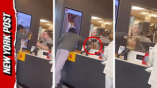 Angry customer tosses hot coffee at Michigan McDonald's manager in disturbing new video