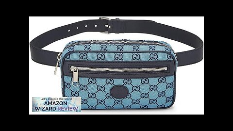 Gucci Pre-Loved Blue GG Canvas Marmont Belt Bag BlueGucci Marmont belt bag crafted in blue Review