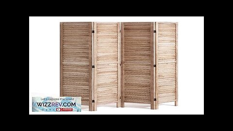 VEVOR Wood Room Divider 4 Panel Wood Folding Privacy Screen 66.9 Inches Review