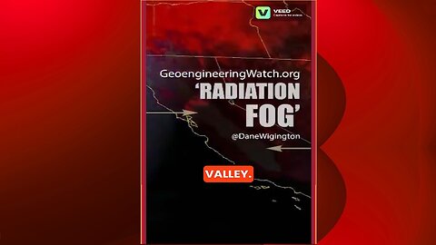 ⚠️ RADIATION FOG in California 🚨 TRY NOT TO BREATHE