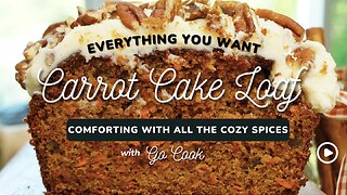 Carrot Cake Loaf | A Spiced, Moist Delight with Fresh Carrots!