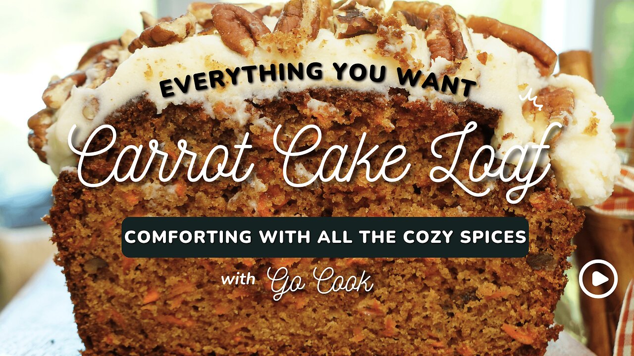 Carrot Cake Loaf | A Spiced, Moist Delight with Fresh Carrots!