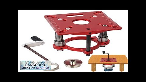 Precision Router Lift Kit with Router Table Insert Plate Max Lifting 70mm Review