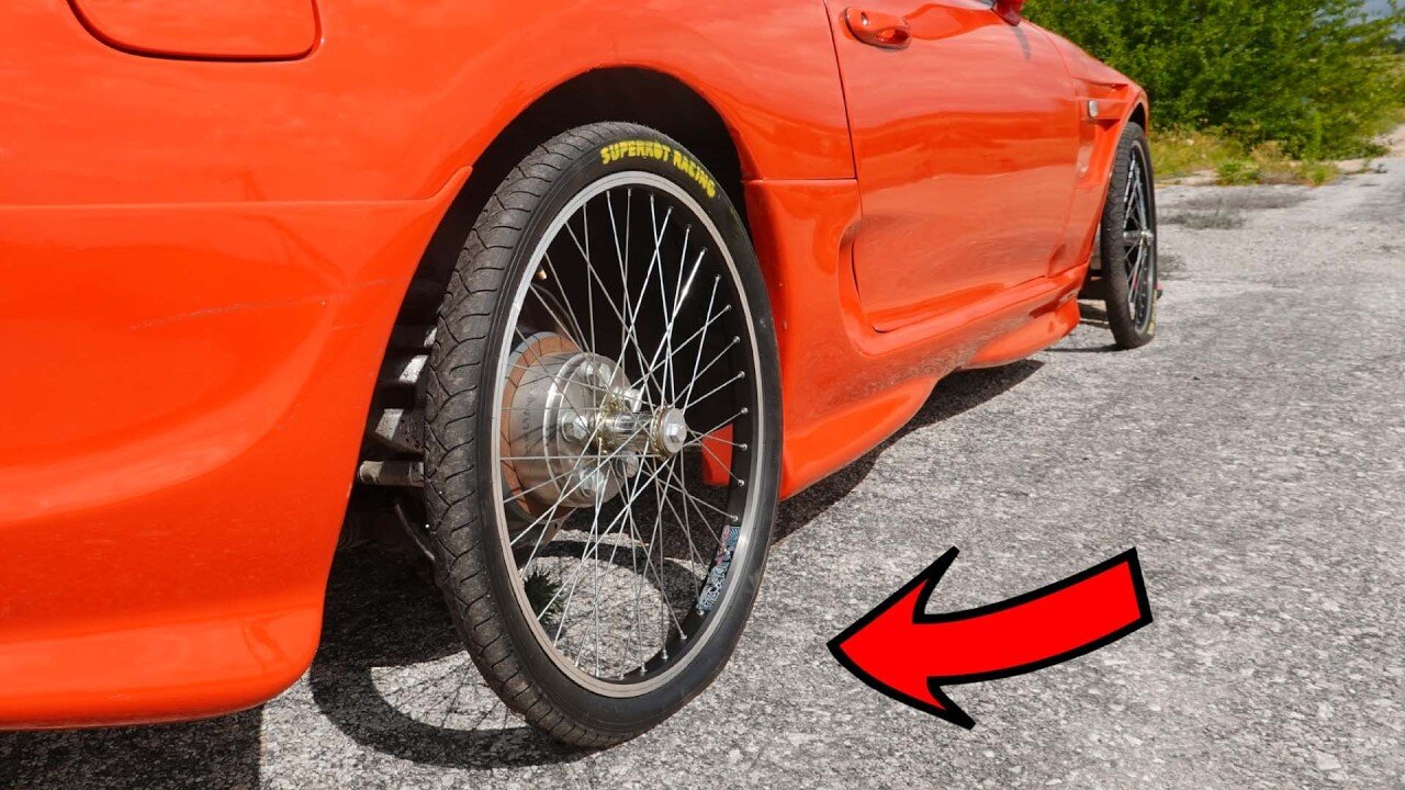 BICYCLE Wheels on a REAL Car – Will it work?.