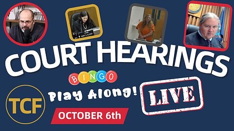 Live Court Hearings - Oct 6th - Judge Simpson, Boyd, Stevens, Middleton, McNally, West, and More