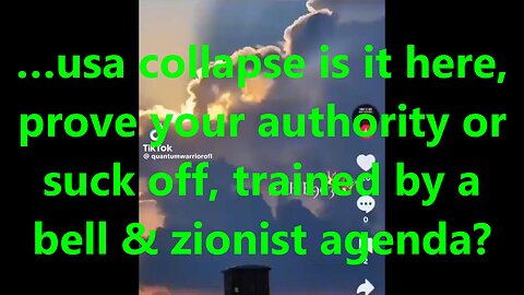…usa collapse is it here, prove your authority or suck off, trained by a bell & zionist agenda?