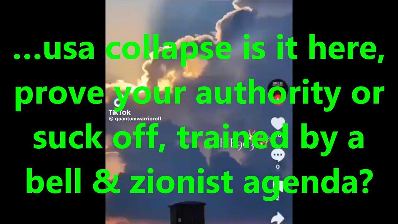 …usa collapse is it here, prove your authority or suck off, trained by a bell & zionist agenda?