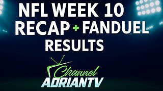 NFL Week 10 FanDuel Results | INSIDE THE NFL | CHANNELADRIANTV