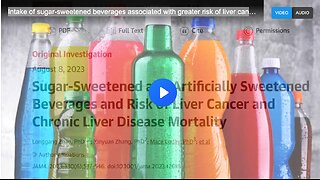 Intake of sugar-sweetened beverages associated with greater risk of liver cancer