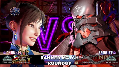 Kuya Kalbo SF6 Ranked Roundup. Chun Li Master Rank [Hori Fight Stick]