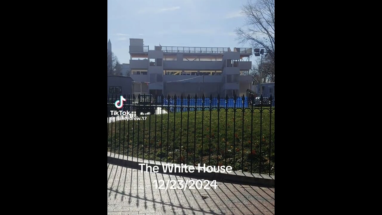 Video from the White House with a POW FLAG