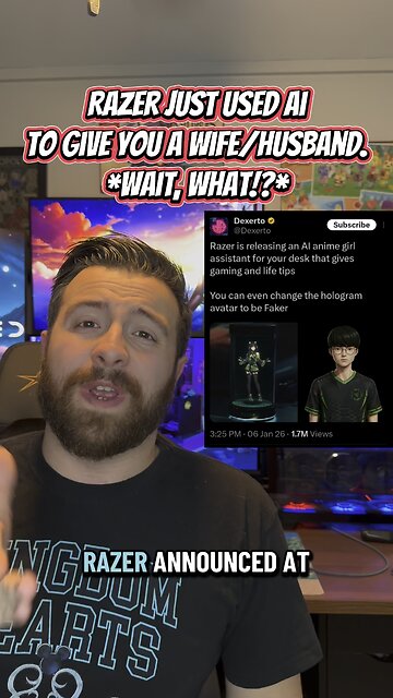 RAZER WANTS YOU TO BUY AN AI WIFU HOLOGRAM!