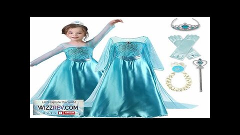 Elsa Dress for Girls 3-10 Yrs Birthday Role Elsa Princess Dress Review