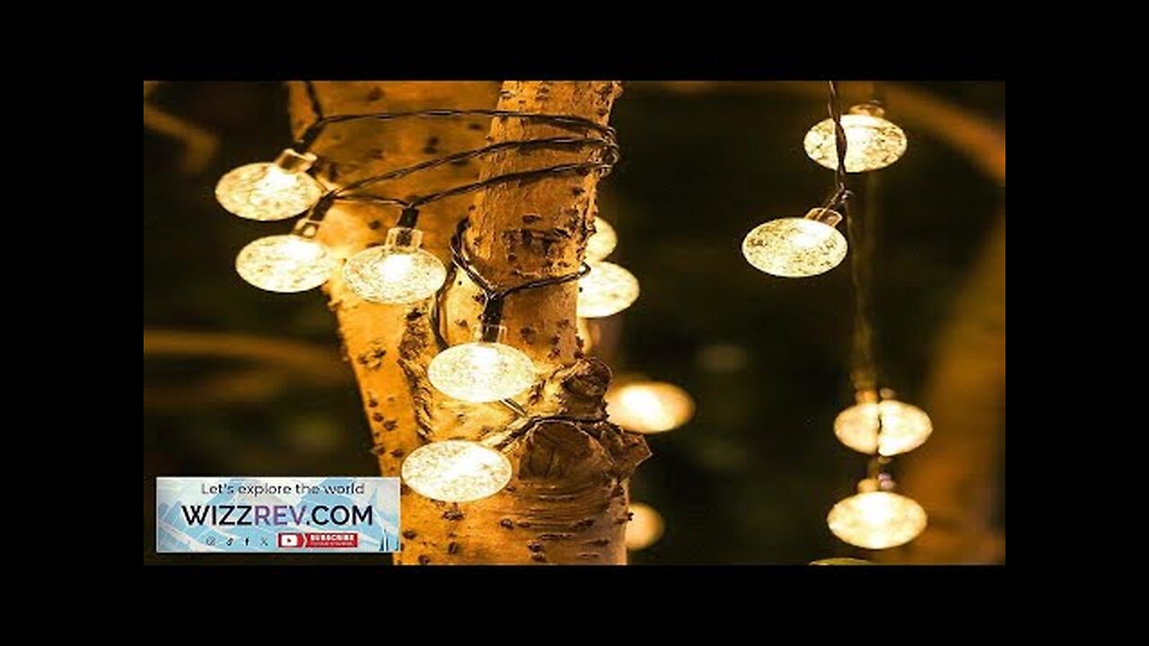 Solar Lamp Crystal Ball String Light Christmas Decorations For Home Outdoor Garden Review