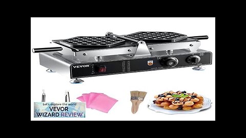 VEVOR Bubble Waffle Maker 110V Electric Egg Waffle Maker 1500W Hong Kong Review