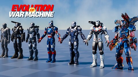 Evolution of War Machine (Iron Man - Engame)