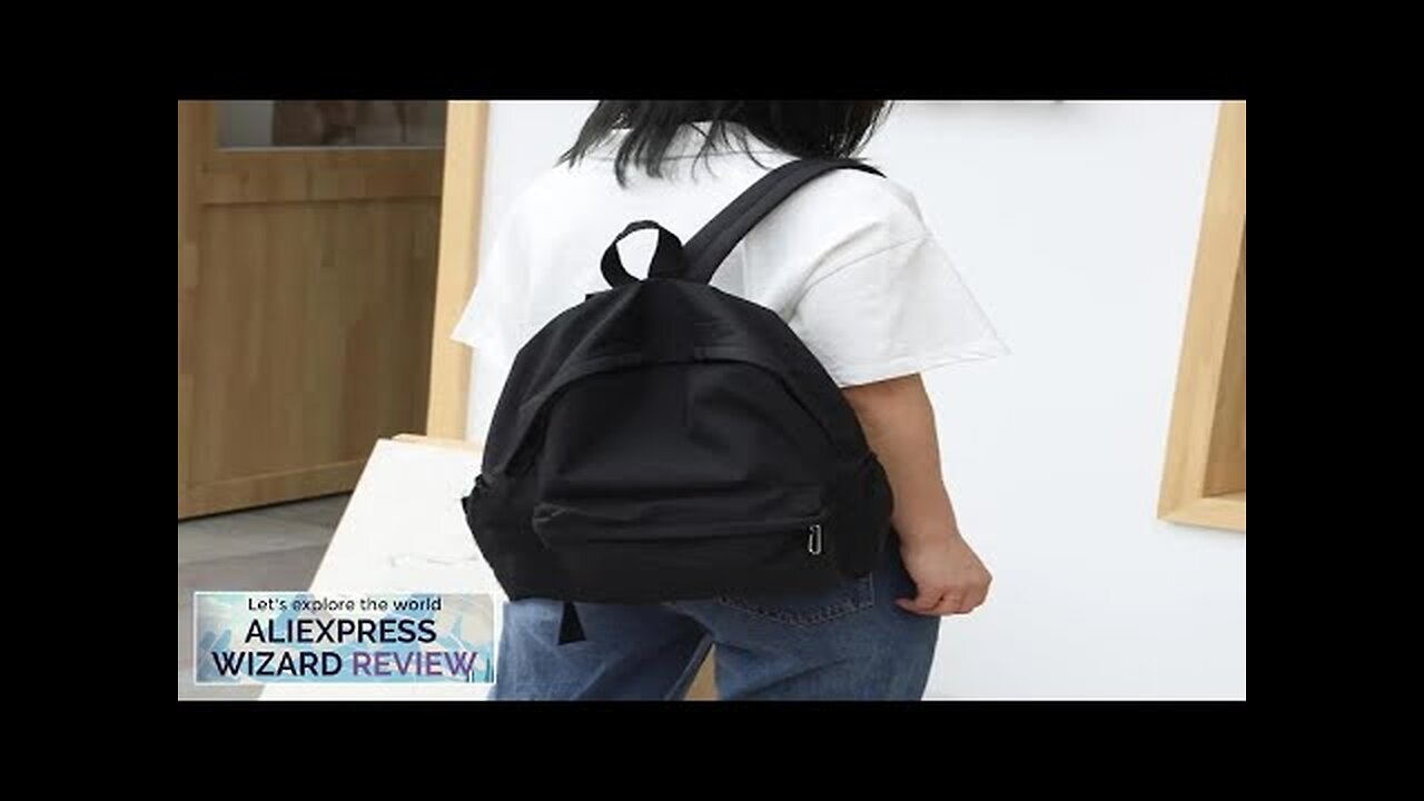 Portable Students Nylon Large Capacity Knapsacks Women Pure Color Shopping Rucksacks Female Review