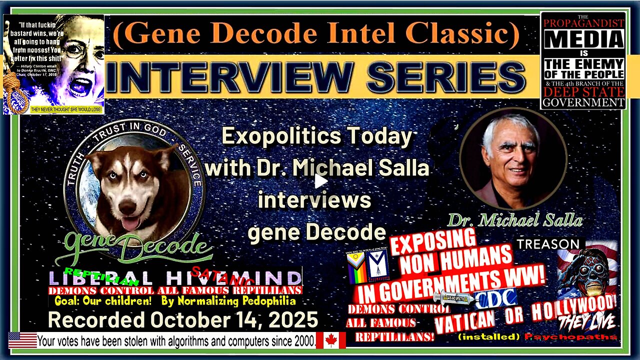 2025-10-14: Exopolitics with Dr Michael Salla interviews gene Decode (compilation version)