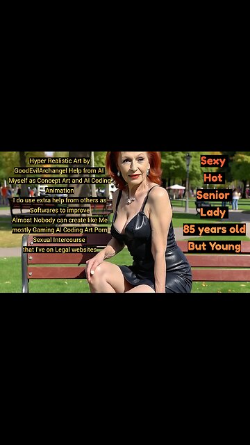 Animation Hot Sexy Senior Lady 85 years old still Young [Not a Real Person] by GoodEvilArchangel