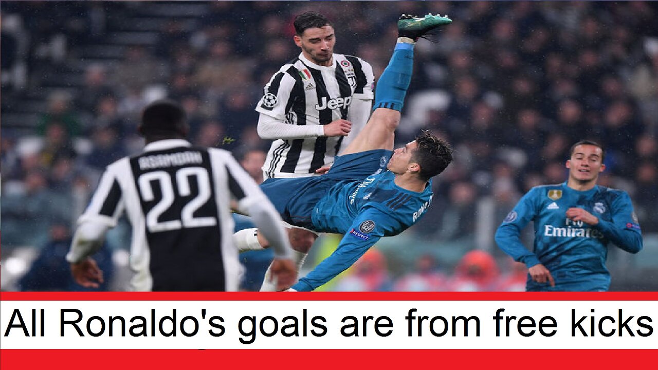 All the goals scored by Cristiano Ronaldo from free kicks in all teams