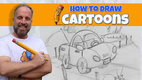 How to Draw a Cartoon Whimsical Car