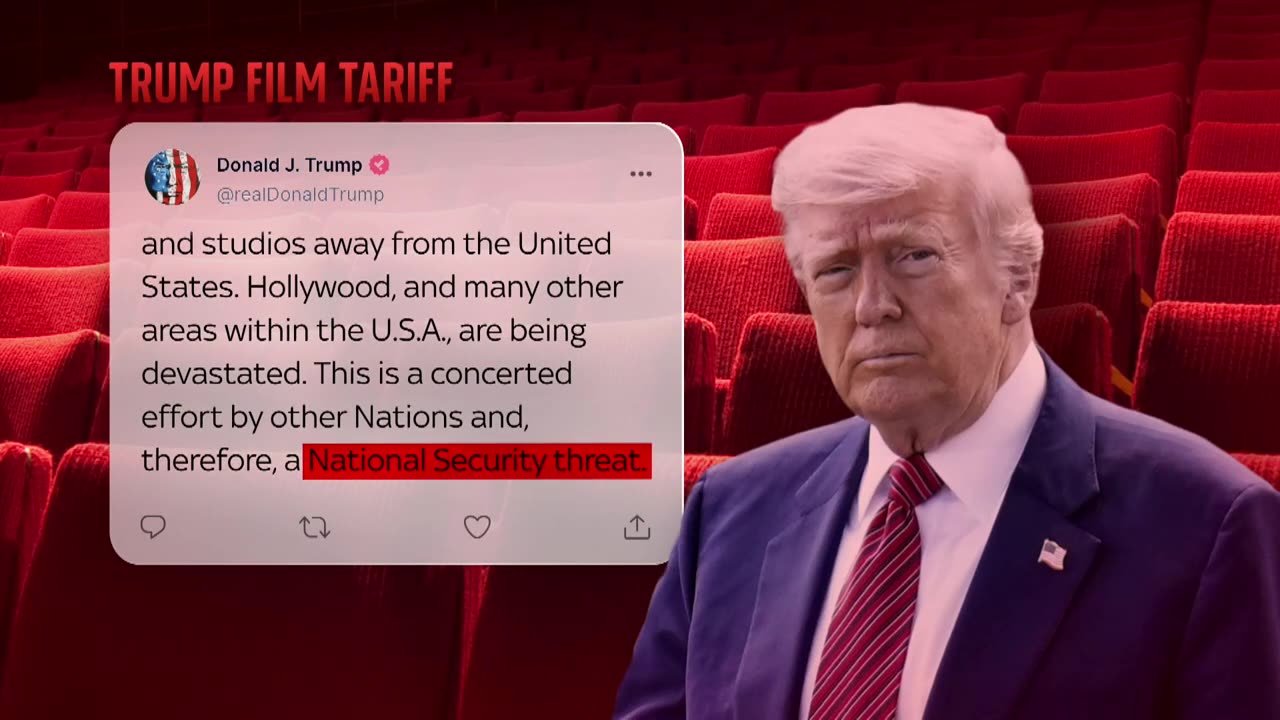 How would Trump's tariffs affect the UK film industry?