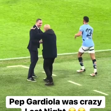 Pep Gardiola crazy movement