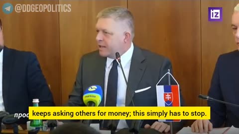 Slovakian Prime Minister Robert Fico is pretty fed up with Zelensky.