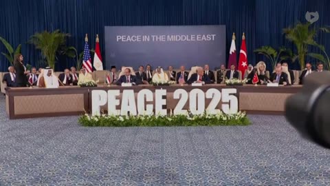 NOW - Trump, with other leaders, signs Gaza peace plan: "It's going to hold up."