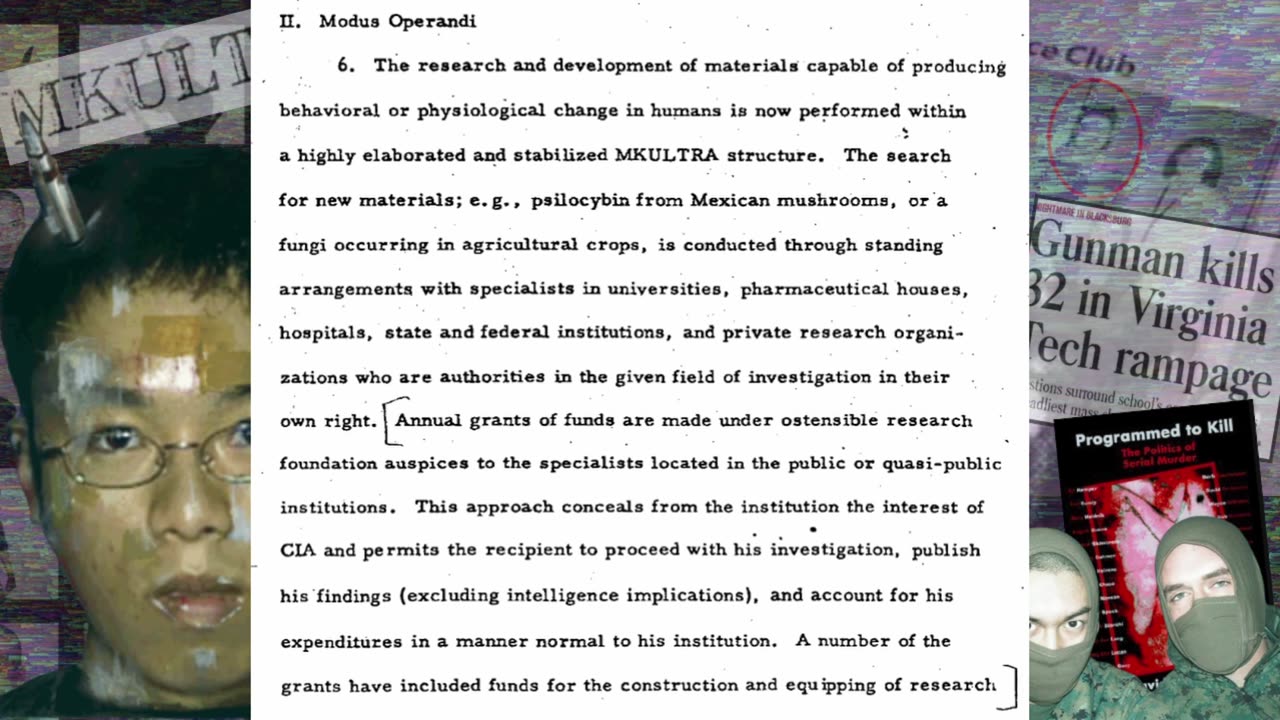 Part II Virginia Tech the Architecture of Control MKULTRA