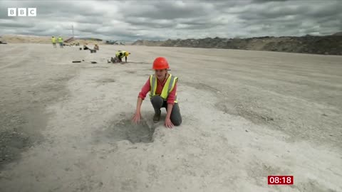 One of the world’s longest dinosaur trackways uncovered in UK