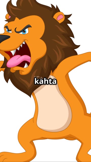 The Lion Who Forgot to ROAR! 🦁🌟 | Funny Jungle Story for Kids | Motivation for Children #shorts