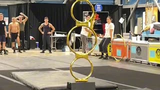 The training room where the hoops happen