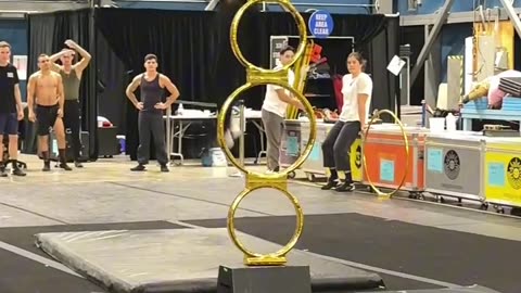 The training room where the hoops happen