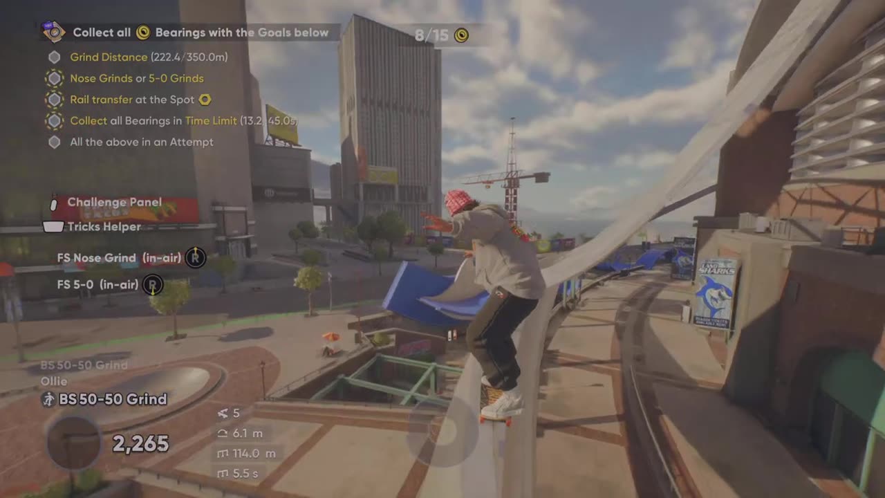 Stadium grind challenge