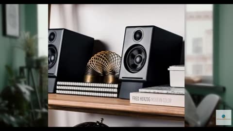 Audioengine A2+ Desktop 24 Bit Wireless Bluetooth Desktop Speakers - 60W Compute