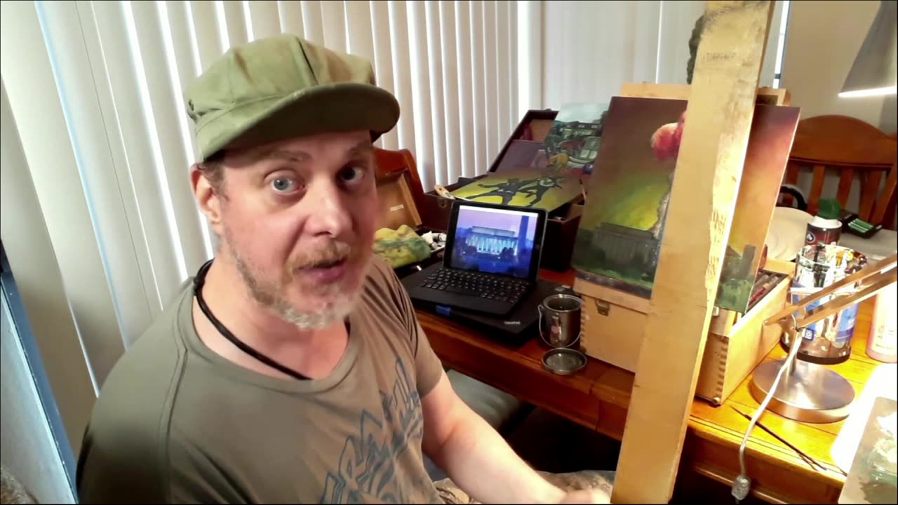 Painting with a mission statement.