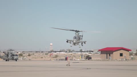 B-Roll: VMM-165 (Rein.) Marines Arrive to Yuma for RUT