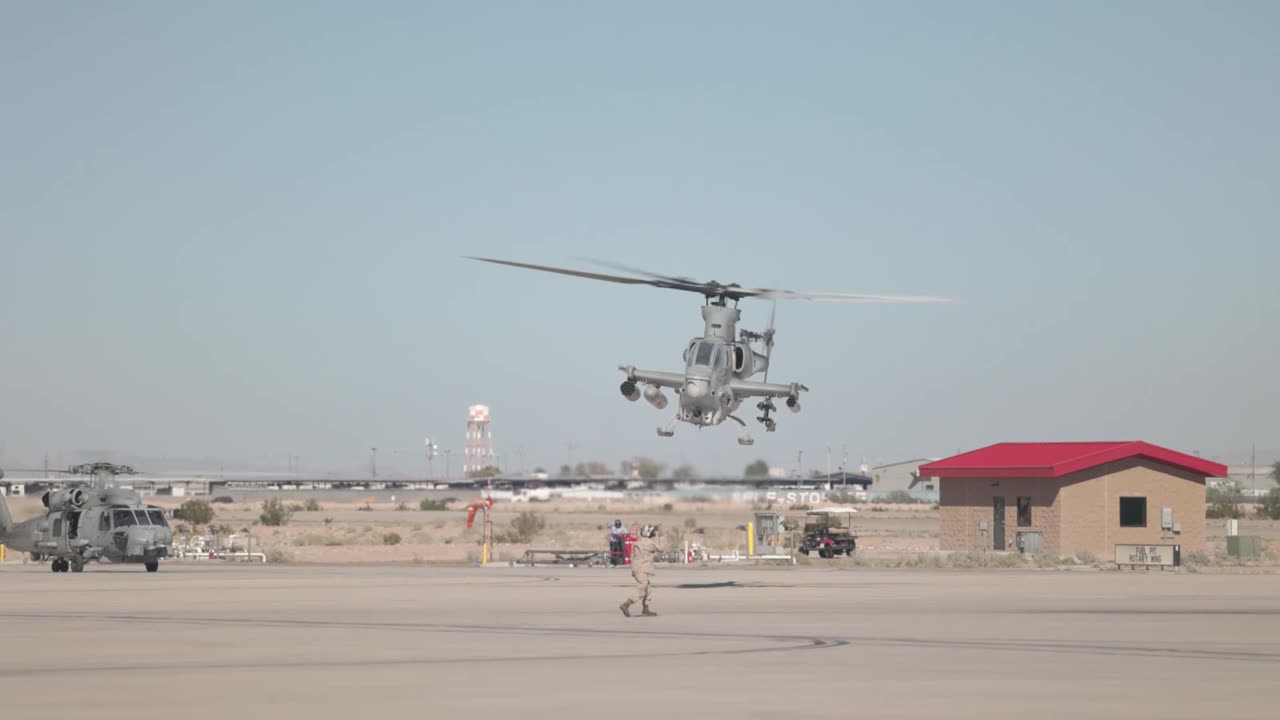 B-Roll: VMM-165 (Rein.) Marines Arrive to Yuma for RUT