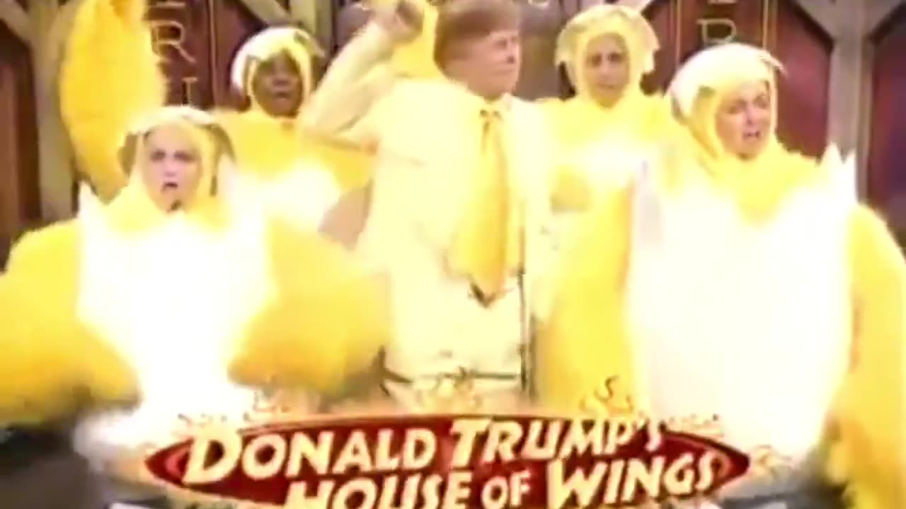 Lost footage of Donald Trump’s 2004 SNl Sketch titled “Donald Trump’s House of Wings.”