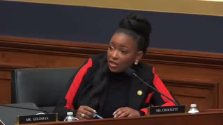 Jasmine Crockett talks about Epstein and rambles a bunch of TDS