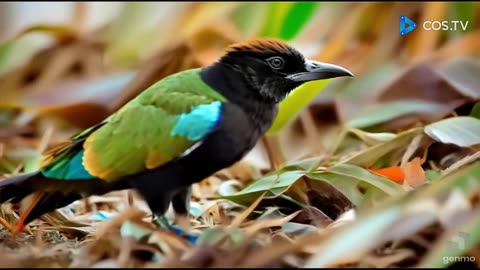 Canto do pássaro Rainbow Pitta