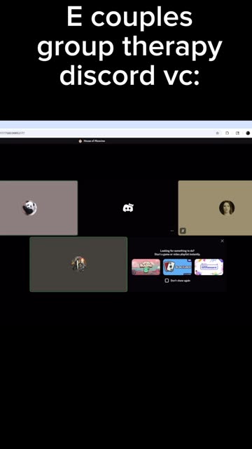 E couple’s group therapy discord vc