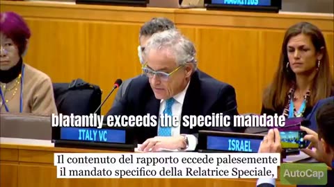 The report presented by Mrs. Albanese is not credible? What a shocker! 😂